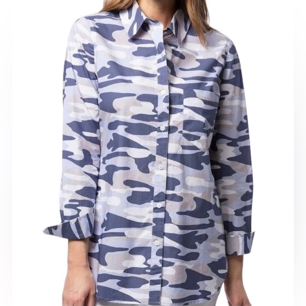 Tyler Boe XL (New with Tags) Purple Camo Campaign Button Up Down Top Shirt